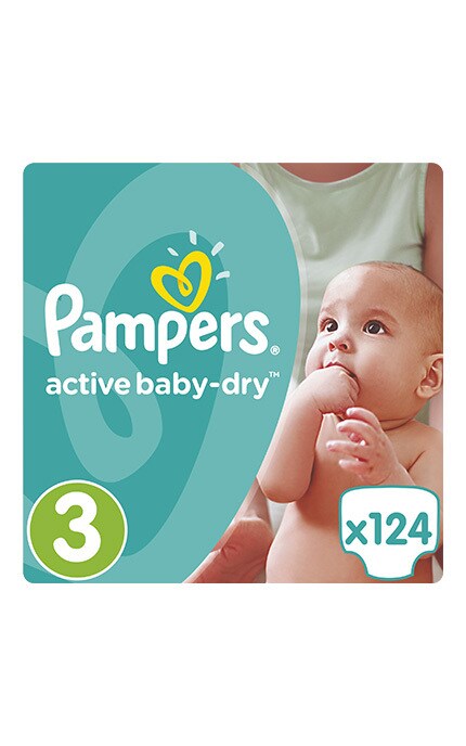 pampers active baby dry 3 124