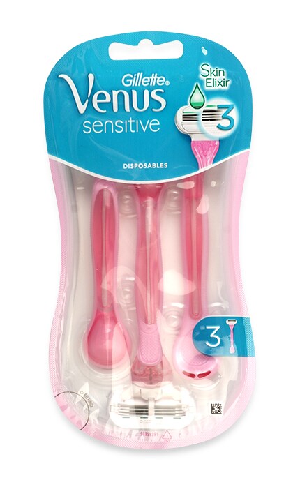 GILLETTE VENUS-Бритвы одноразовые Venus Smooth Sensitive 3 шт-7702018491544