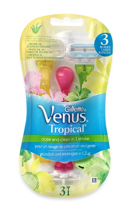 GILLETTE VENUS-Бритвы одноразовые Venus Tropical 3 шт-7702018426263