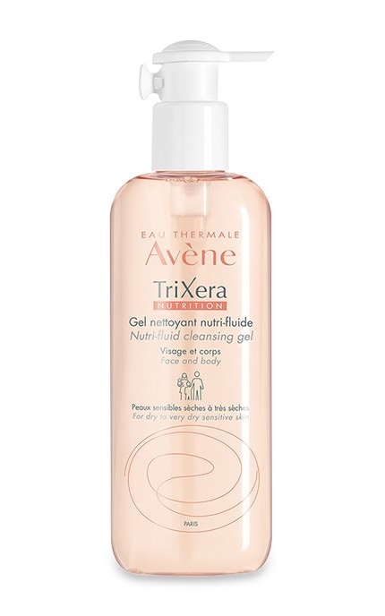 Гель очищающий и питательный Avene Trixera Nutrition для лица и тела