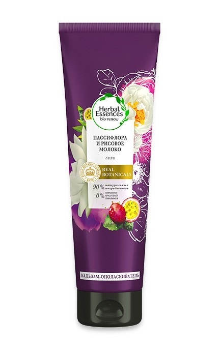 HERBAL ESSENCES-Бальзам-ополіскувач Herbal Essenses Пасифлора та рисове молоко 275мл-8001841436746