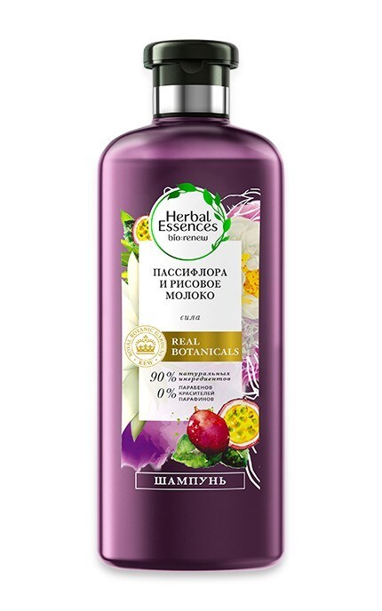 HERBAL ESSENCES-Шампунь Herbal Essences Пассифлора и рисовое молоко 400 мл-8001841288215