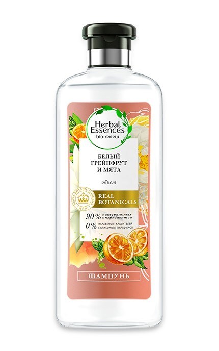 HERBAL ESSENCES-Шампунь для волос Белый грейпфрут и мята Herbal Essences 400мл-8001841288130