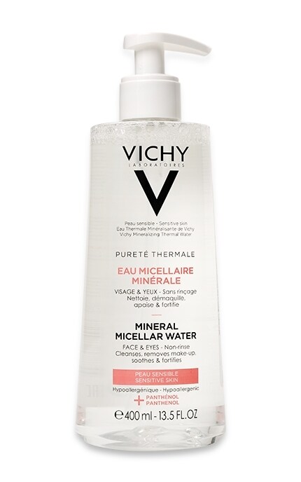 Мицеллярная вода Vichy Purete Thermale для чувствительной кожи лица и глаз