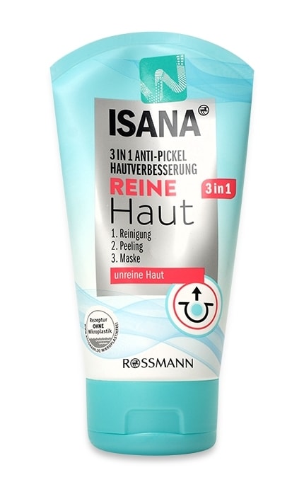ISANA-Гель-пилинг для очищения кожи Isana 3в1 150мл-4305615709864