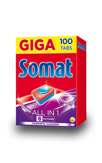 SOMAT-Таблетки для посудоечной машины Somat Giga 100 таблеток-9000101020236