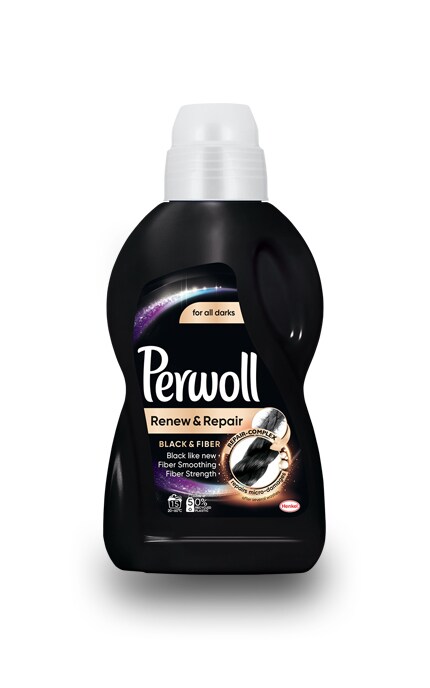 PERWOLL-Жидкое средство для деликатной стирки темных и черных вещей Perwoll Advanced Black-9000101326727