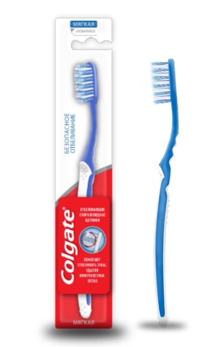COLGATE- Зубна щітка Colgate Безпечне Відбілювання, м'яка-8718951208544