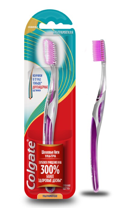 COLGATE-Зубная щетка Colgate Шелковые нити Ультра, ультрамягкая-8718951202696