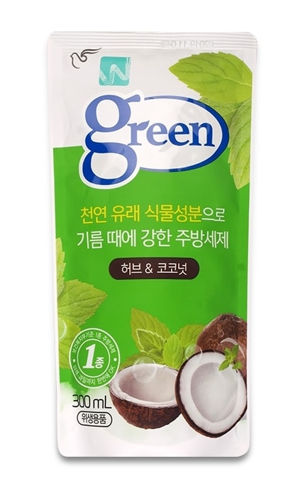 PIGEON-Засіб для миття посуду Pigeon Green Herb&Coconut -8801101883309