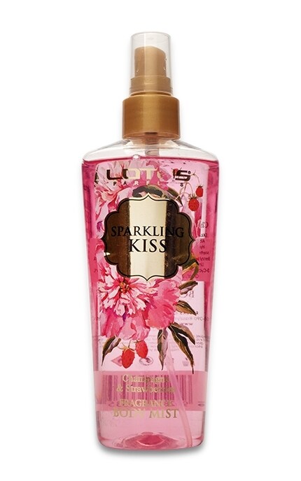 LOTUS-Парфумований спрей для тілa Lotus Sparkling Kiss Champagne & Strawberries-5902815166535