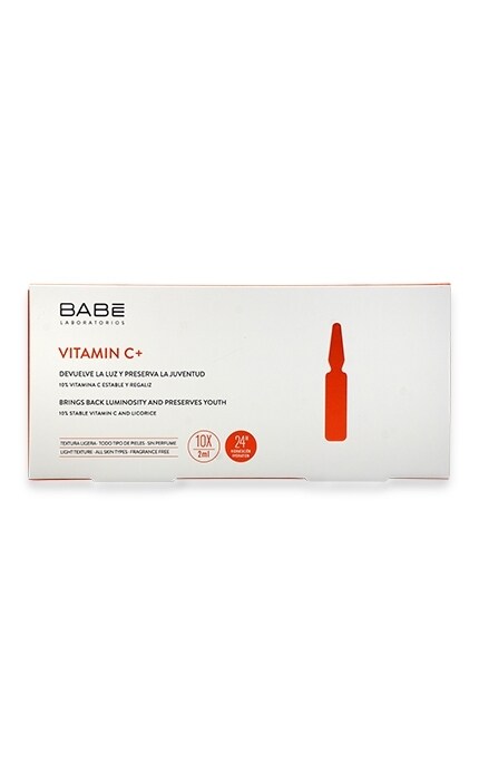 BABE-Ампули-концентрат для депігментації з антиоксидантним ефектом Babe Laboratorios Vitamin C+ -8436571630353