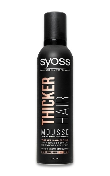 SYOSS-Піна-Мус для волосся Syoss Thicker Hair з ефектом потовщення волосся, Фіксація 4 -5410091751517