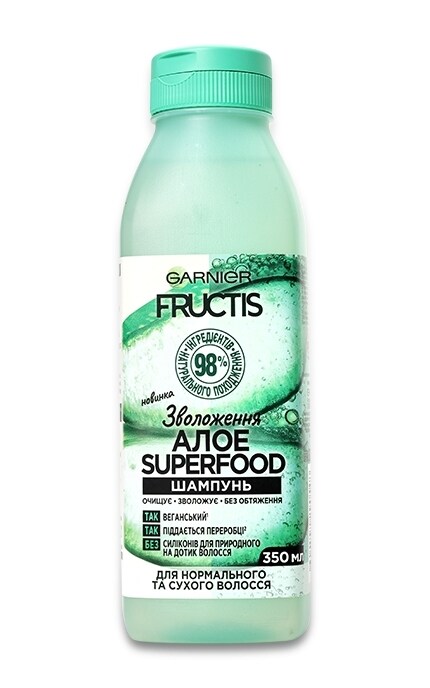 GARNIER FRUCTIS STYLE-Шампунь Garnier Fructis Superfood Алое Зволоження для нормального та сухого волосся-3600542290548
