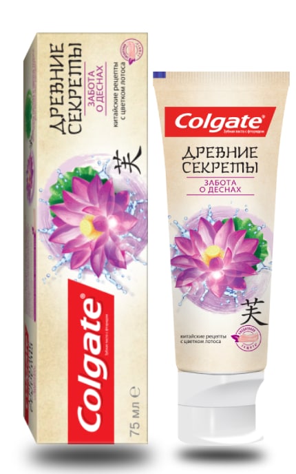 COLGATE-Зубна паста з натуральними екстрактами Colgate Стародавні Секрети Турбота про Ясна (Лотос) -6920354818622