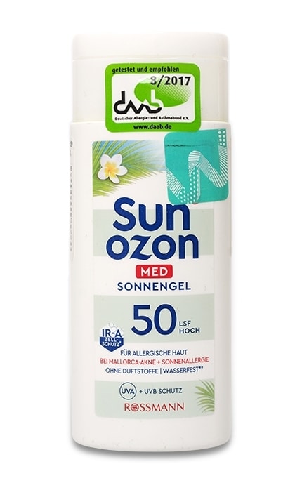 SUNOZON-Сонцезахисний гель для чутливої шкіри Sun Ozon Med Sonnengel SPF 50-4305615827933