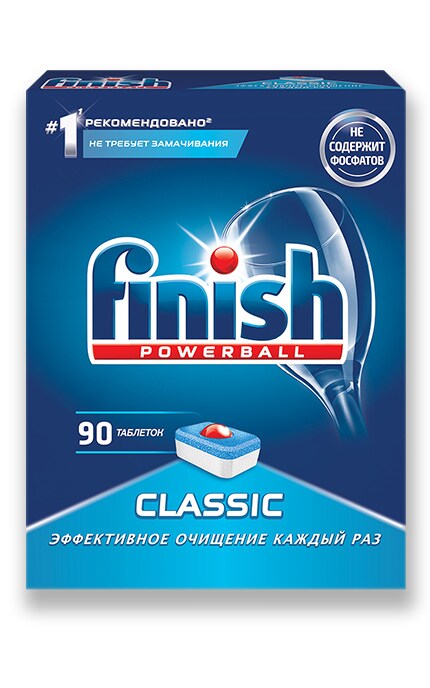 FINISH-Средство для мытья посуды Finish Classic В посудомоечных машинах Таблетки-8690570521733