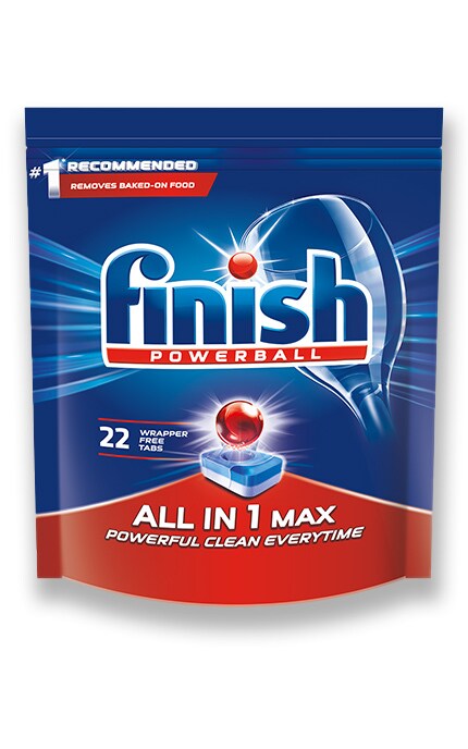 FINISH-Таблетки для посудомоечных машин Finish Powerball All in 1 Max без фосфатные-4820108003712