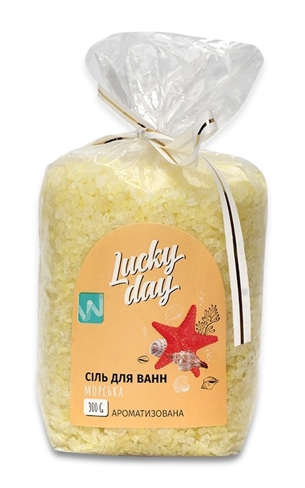 Соль для ванн Lucky Day Морская ароматизированная Ванильное мороженое 300 г