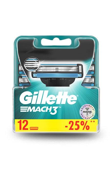 GILLETTE MACH-3-Сменные картриджи для бритья Gillette Mach 3 -3014260323240