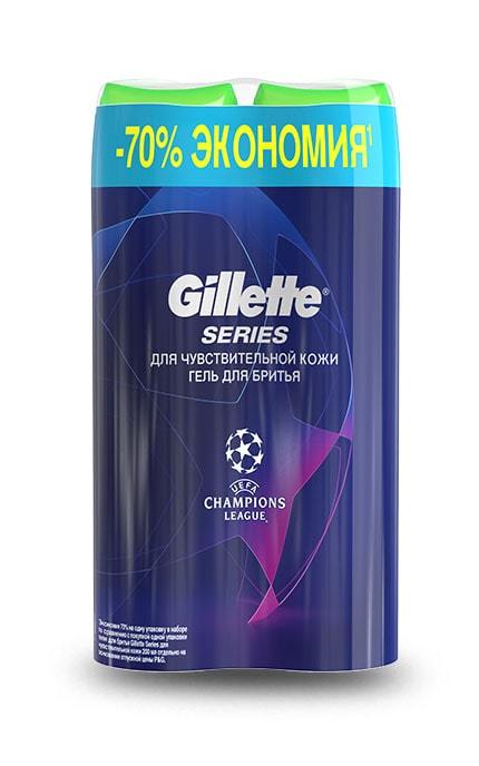 GILLETTE-Набір дуо Гель для гоління Gillette Series Для чутливої шкіри-7702018536177