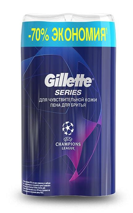 GILLETTE-Пена для бритья Gillette Series Sensitive Skin для чувствительной кожи -7702018536191