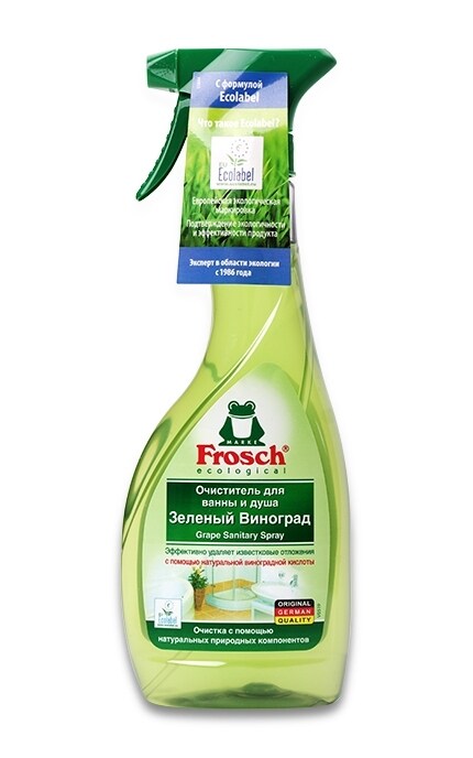 FROSCH-Очиститель для ванной комнаты Frosch Зеленый виноград-4009175170941