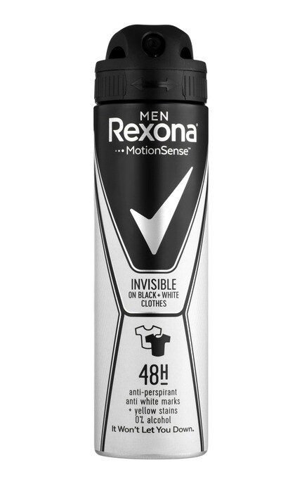 REXONA-Антиперспірант аерозоль Rexona невидимий на чорному і білому одязі 150МЛ-8717163663516