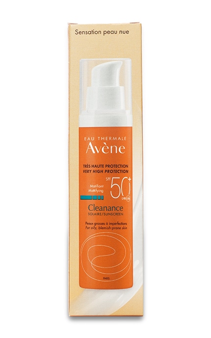 Cонцезащитный флюид Avene Cleanance для проблемной кожи SPF 50+