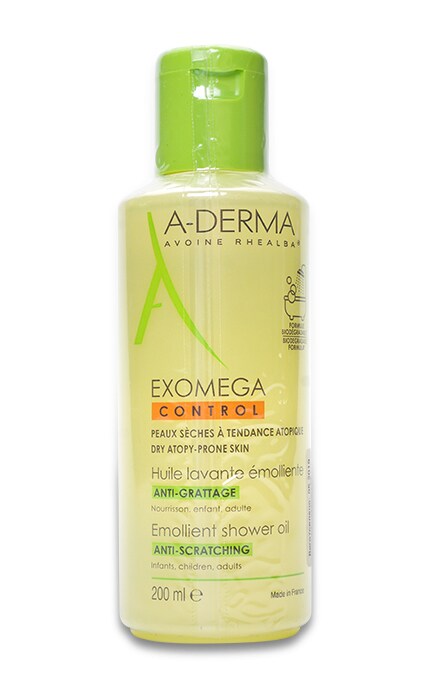 Масло для душа A-Derma Exomega Control с экстрактом овса Для сухой кожи 200 мл