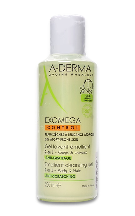 Гель для волос и тела A-Derma Exomega Control Для сухой кожи