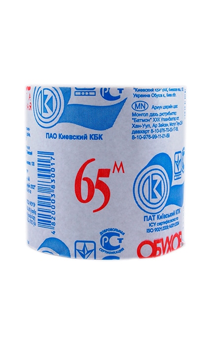 ОБУХОВ 65-Папір туалетний Обухів -4820003830017