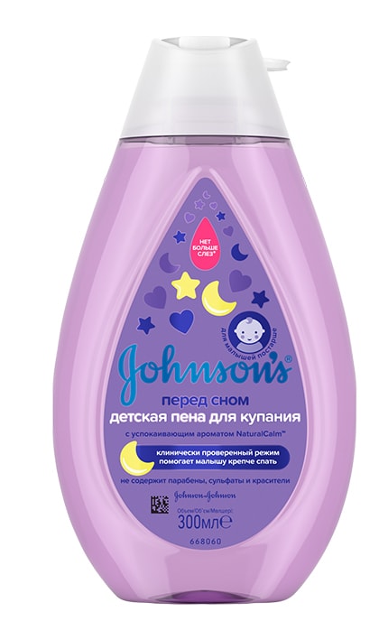 Пена для купания Johnson's Baby Перед сном детская 300 мл