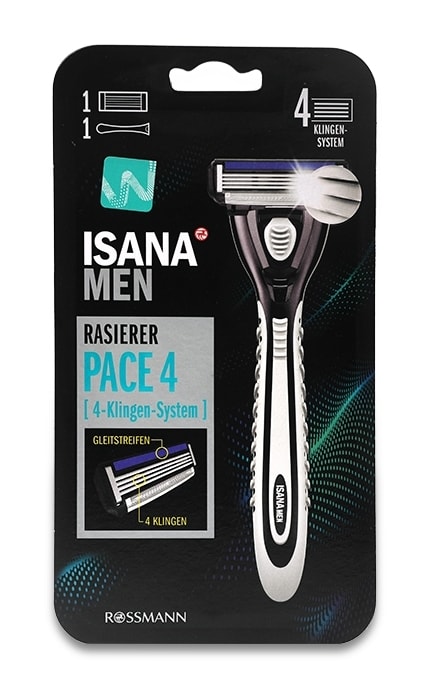 Станок для бритья мужской Isana Men Pace 4 1 шт