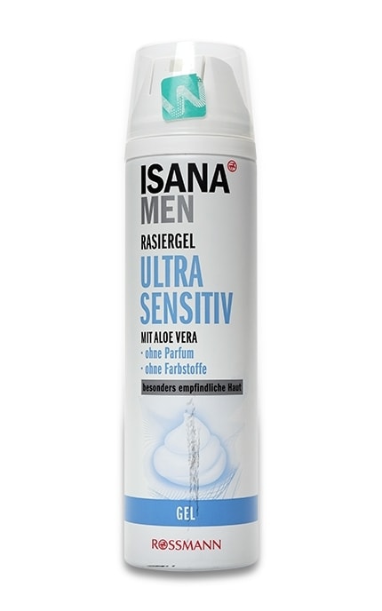 Гель для бритья мужской Isana Men для очень чувствительной кожи 200 мл.
