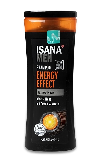 Шампунь для волос Isana Men Energy Effect для мужчин 300 мл