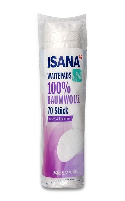 Диски ватные косметические Isana 70 шт