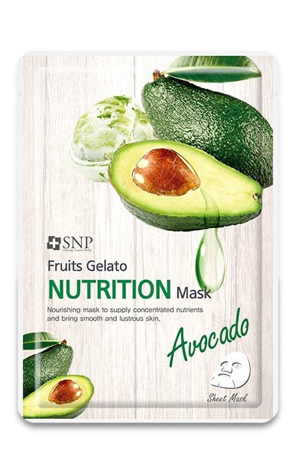 SNP-Маска для лица SNP Nutrition Mask Avocado увлажняющая-8809458840976