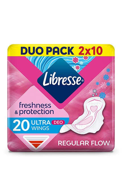 LIBRESSE-Гігієнічні прокладки Libresse Ultra Deo, 20 шт.-7322540356847