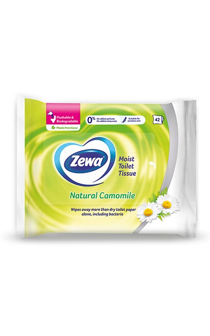 ZEWA-Вологий туалетний папір Zewa з ароматом ромашки, 42 шт.-7322540796520