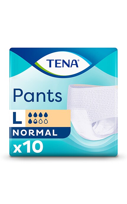 TENA-Труси-підгузники для дорослих TENA Pants Normal, розмір Large, 10 шт.-7322541150994
