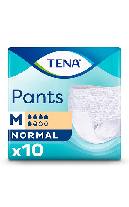 TENA-Труси-підгузники для дорослих TENA Pants Normal, розмір Мedium, 10 шт.-7322541150727