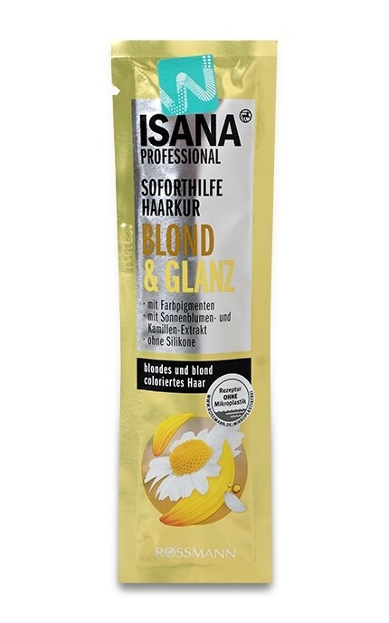Маска Isana Professional Rossmann Blond & Glanz Блонд и блеск Для окрашенных волос