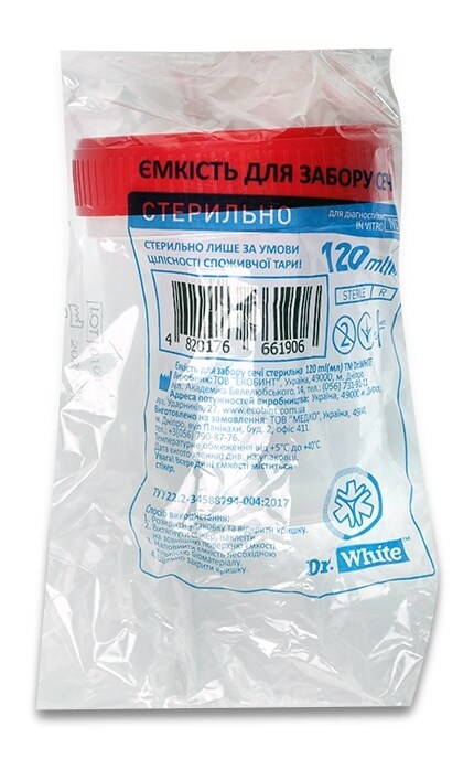 Емкость для забора мочи Dr. White Стерильная