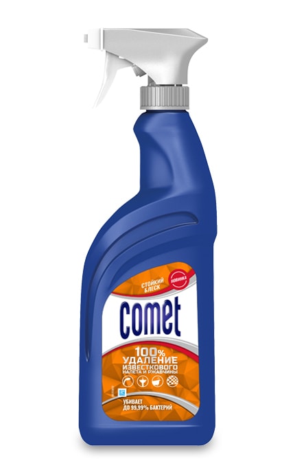 Очищающий спрей для ванной комнаты Comet 8001480703636 | каталог БИОКС