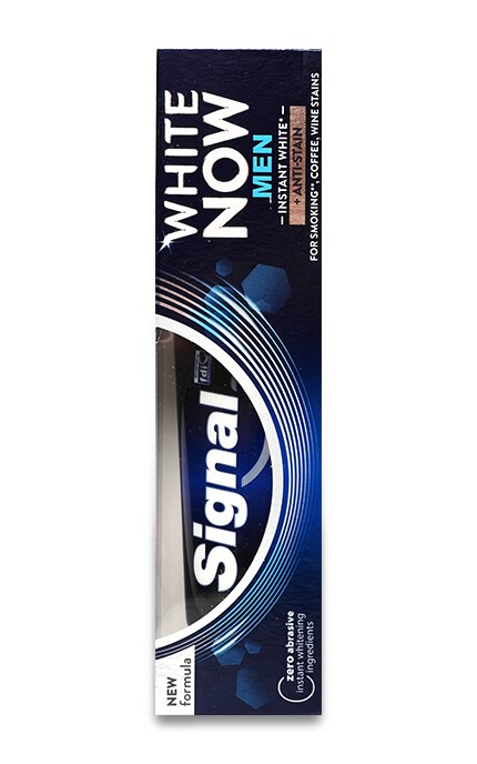 SIGNAL-Зубна паста Signal White Now Проти плям на зубах Для чоловіків-8710908135835