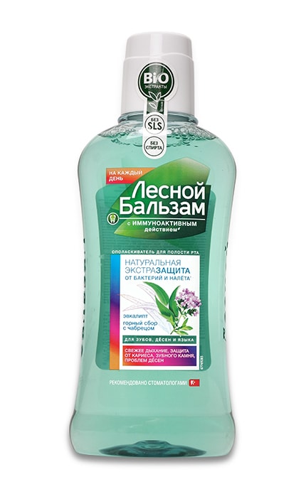 ЛЕСНОЙ БАЛЬЗАМ-Ополіскувач для ясен Лесной Бальзам Натуральний екстразахист від бактерій і нальоту-8714100798584
