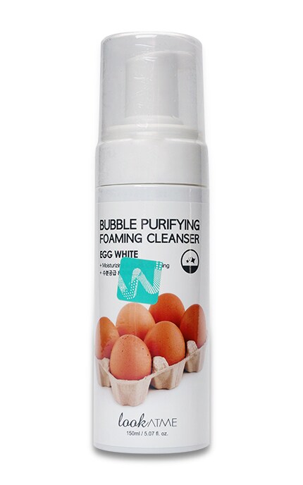 LOOK AT ME-Пінка для обличчя Look at me Bubble Purifying Foaming Cleanser Очищуюча З яєчним білком Для усіх типів шкіри-8809417490099