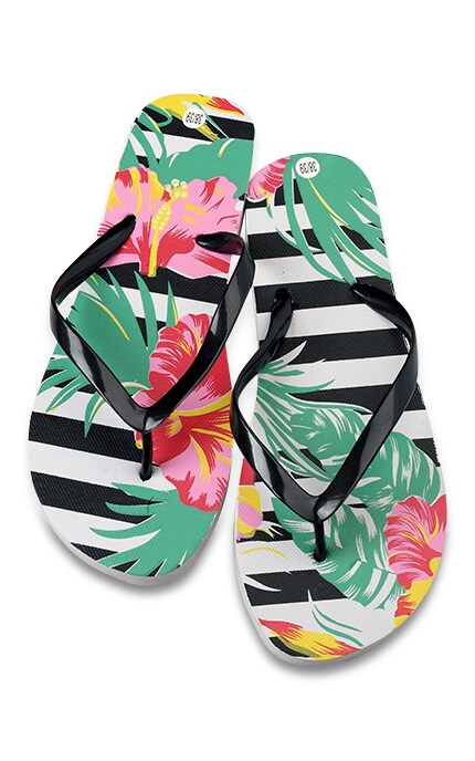 WATSONS-Капці пляжні Watsons жіночі з квітами, р-р 38-39-4894532854523