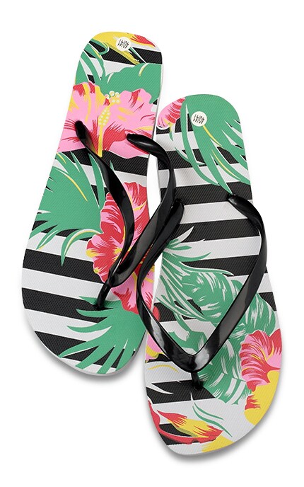 WATSONS-Капці пляжні Watsons жіночі з квітами, р-р 40-41-4894532854530